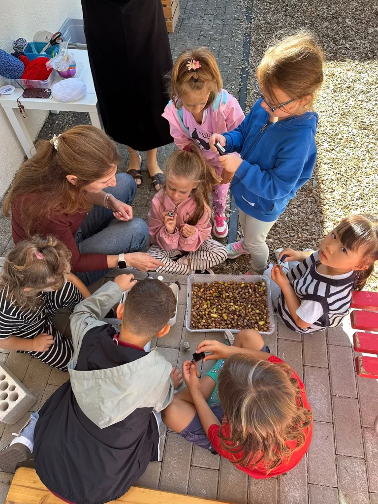 Eine Woche draussen unterrichten im Kindergarten